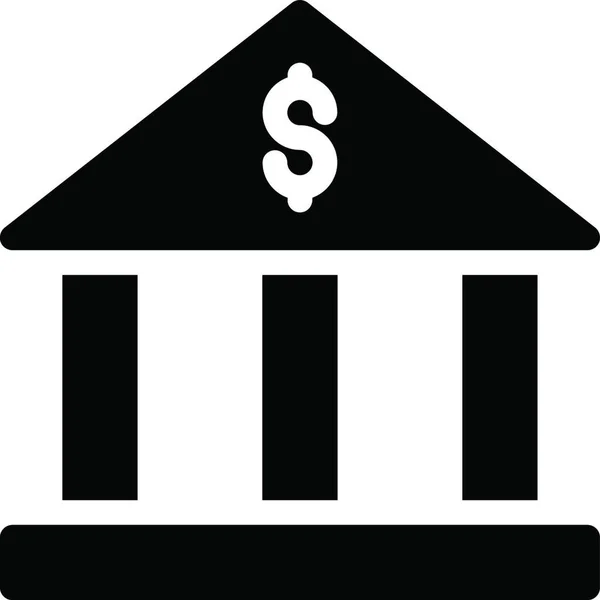 Bank Eenvoudige Vector Illustratie — Stockvector