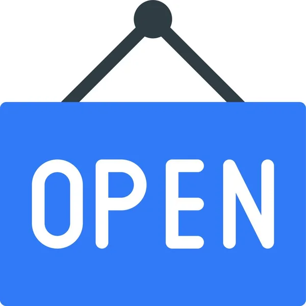 Open Board Icon Vector Illustration — Stock Vector