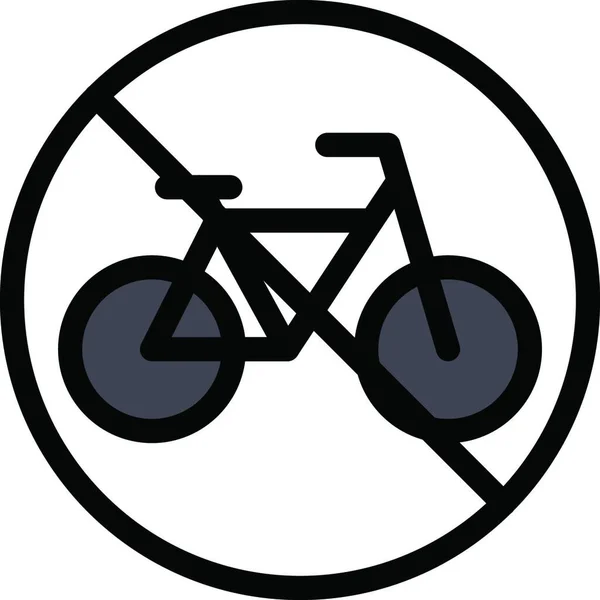 Ограниченный Велосипед Простая Векторная Иллюстрация — стоковый вектор