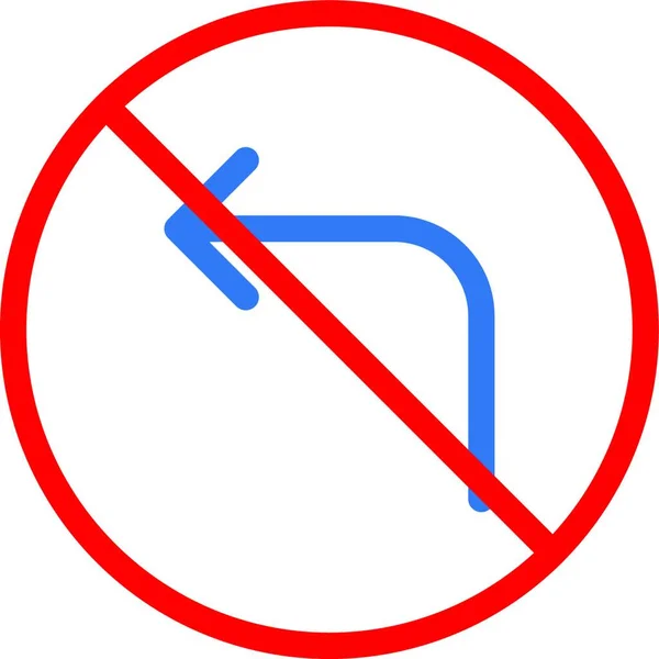 Stop Flèche Icône Vectoriel Illustration — Image vectorielle