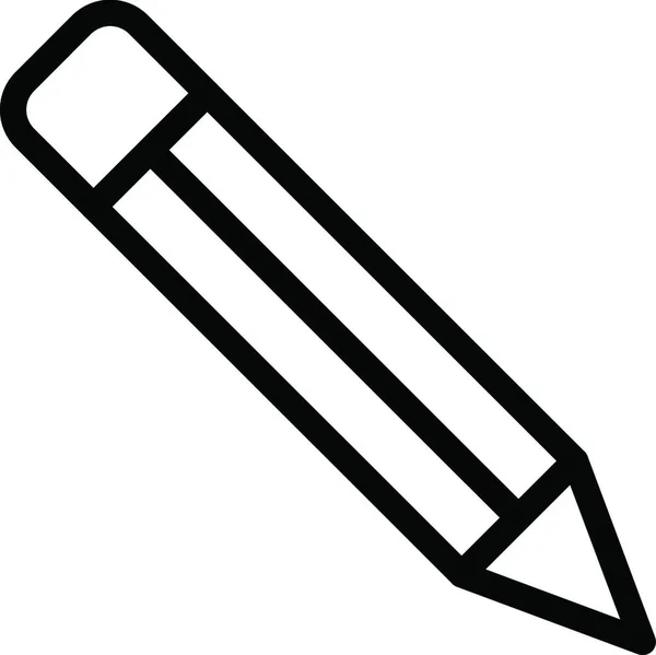 Ceruza Web Ikon Vektoros Illusztráció — Stock Vector