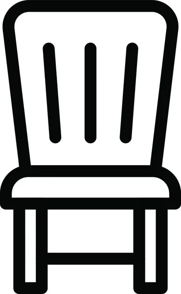 Stuhl Einfache Vektor Illustration — Stockvektor