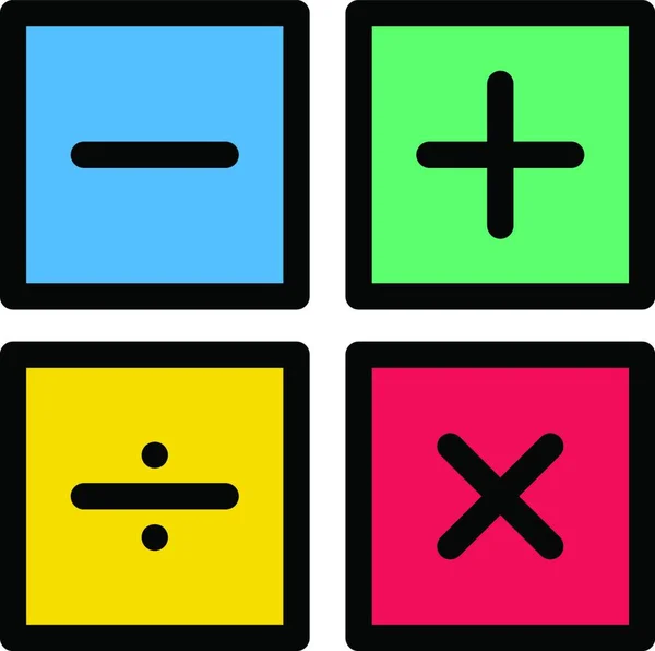 Calculation Icon Vector Illustration — 스톡 벡터