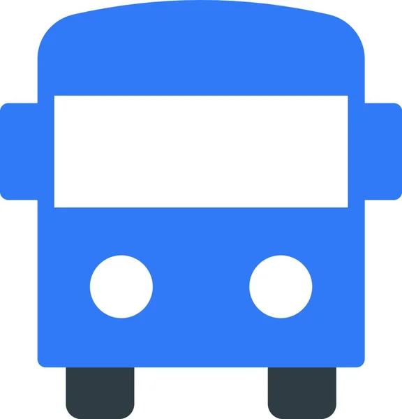 Scuola Bus Icona Web Vettoriale Illustrazione — Vettoriale Stock