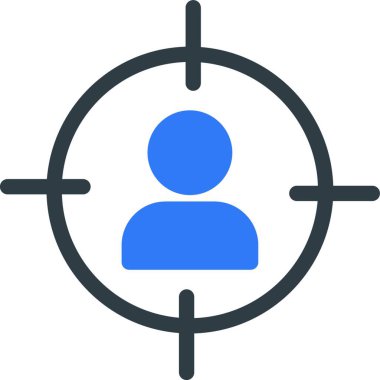 odak simge vektör çizim  