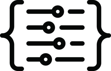 Kodlama, basit vektör illüstrasyonu