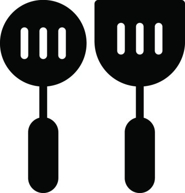 spatulalar, basit vektör illüstrasyonu