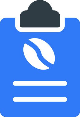 kahve menüsü, basit vektör simgesi