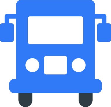 bus web simgesi vektör illüstrasyonu