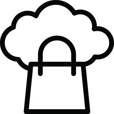 çanta ağ simgesi, vektör illüstrasyonu 