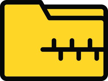 zip dosya simgesi vektör illüstrasyonu 