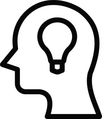 fikir web simgesi vektör illüstrasyonu