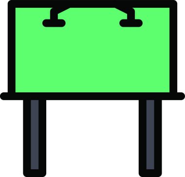 pankart, basit vektör illüstrasyonu