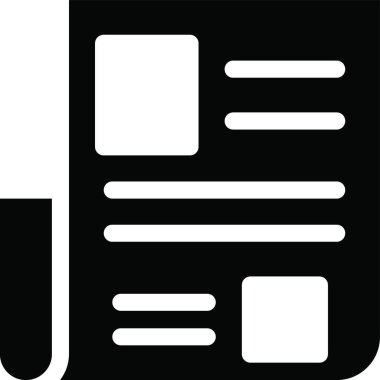 haber simgesi vektör illüstrasyonu