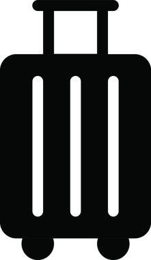 bavul simgesi, vektör çizimi      