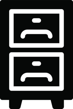 mobilya web simgesi vektör illüstrasyonu