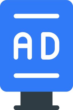 ad flaması, basit vektör illüstrasyonu