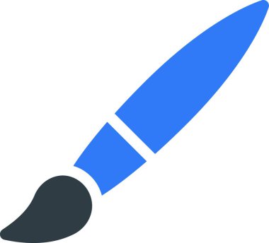 Fırça simgesi vektör illüstrasyonu