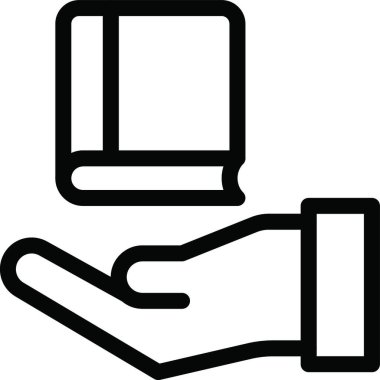 bağış, basit vektör illüstrasyonu