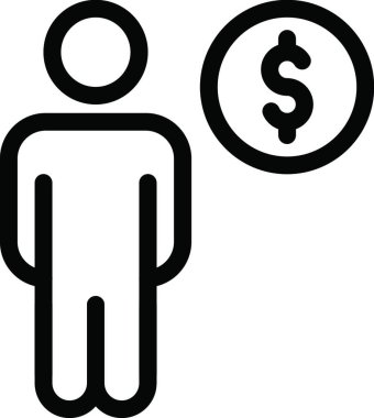 finansman simgesi vektör illüstrasyonu