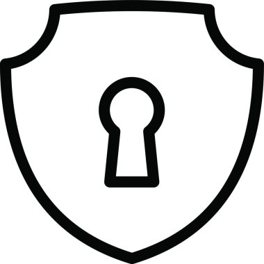 güvenli simge vektör çizim