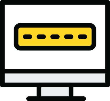 Ekran web simgesi vektör illüstrasyonuna geç