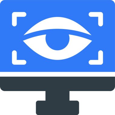 Siber simge vektör illüstrasyon