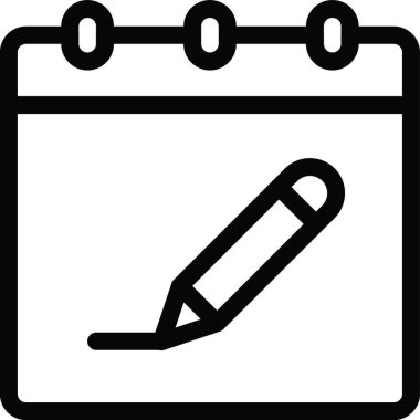 Takvim düzenleyici, basit vektör illüstrasyonu