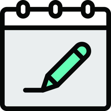 Takvim web simge vektör çizim