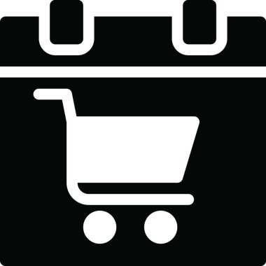 Alışveriş arabası ikon vektör illüstrasyonu