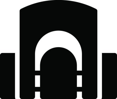 Hayvanat bahçesi simgesi, vektör illüstrasyonu