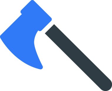 Saplı balta, web simgesi illüstrasyonu 