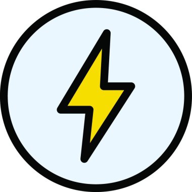 flaş simge vektör illüstrasyonu