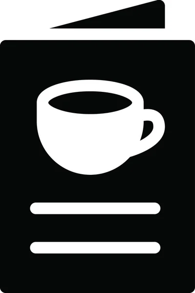 Cafe Menü Einfache Vektorillustration — Stockvektor