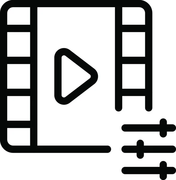 Videokikon Enkel Utforming Apper Nettsteder – stockvektor