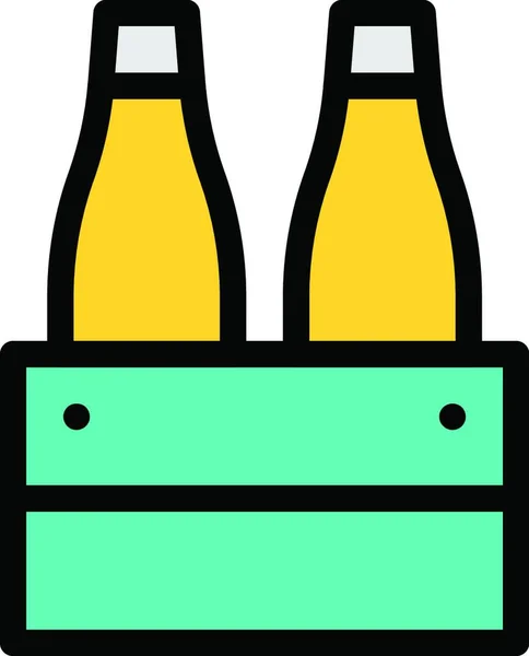 Şarap Basit Vektör Illüstrasyonu — Stok Vektör