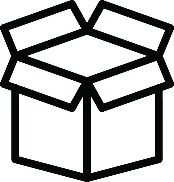 Box Symbol Vektor Illustration — Stockvektor