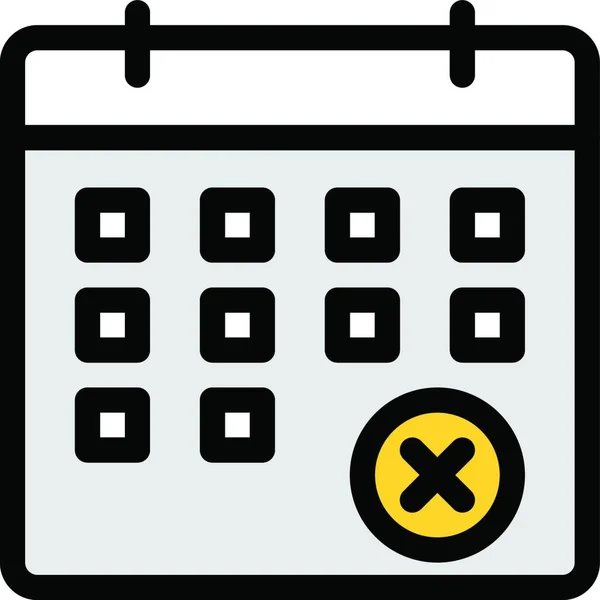 Kalender Web Icon Vectorillustratie — Stockvector