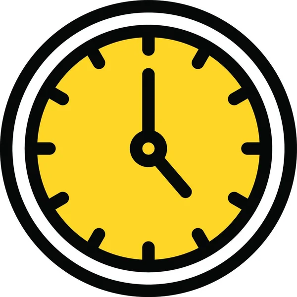 Horloge Illustration Vectorielle Simple — Image vectorielle