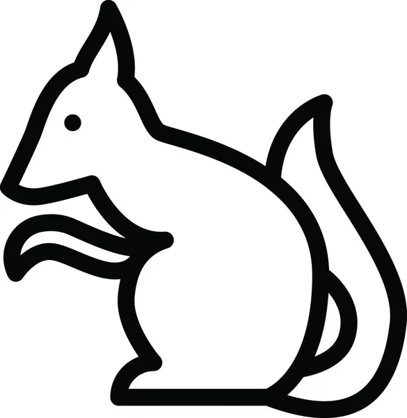 Ardilla Animal Ilustración Mascota Animal Arte — Vector de stock