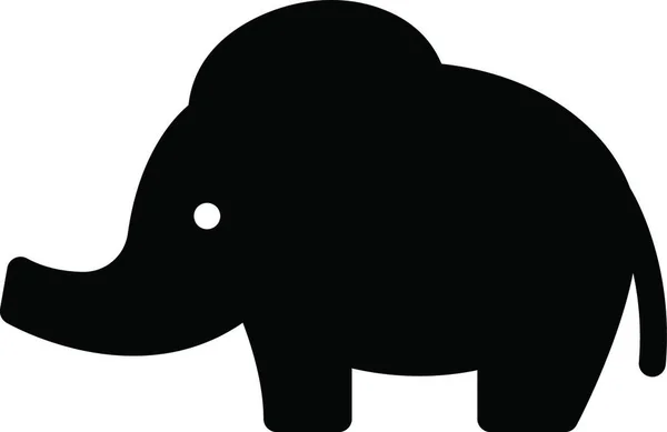 Слон Простая Векторная Иллюстрация — стоковый вектор