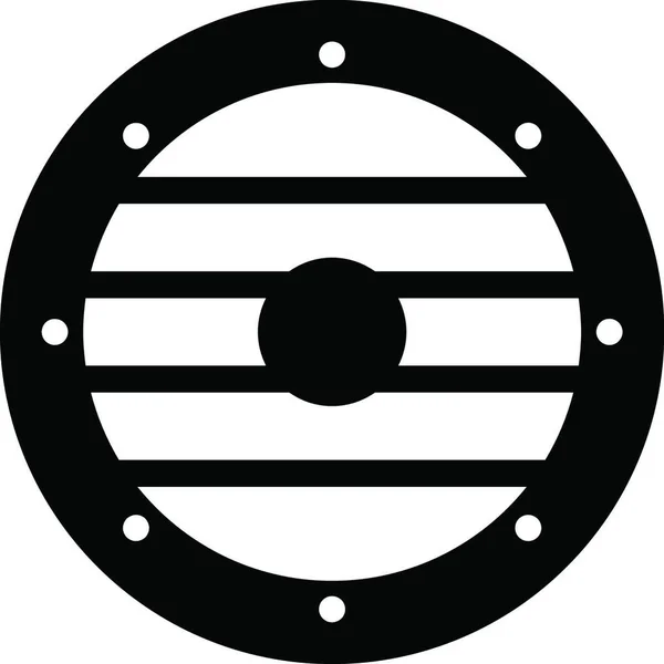 Icono Escudo Ilustración Vectorial — Vector de stock