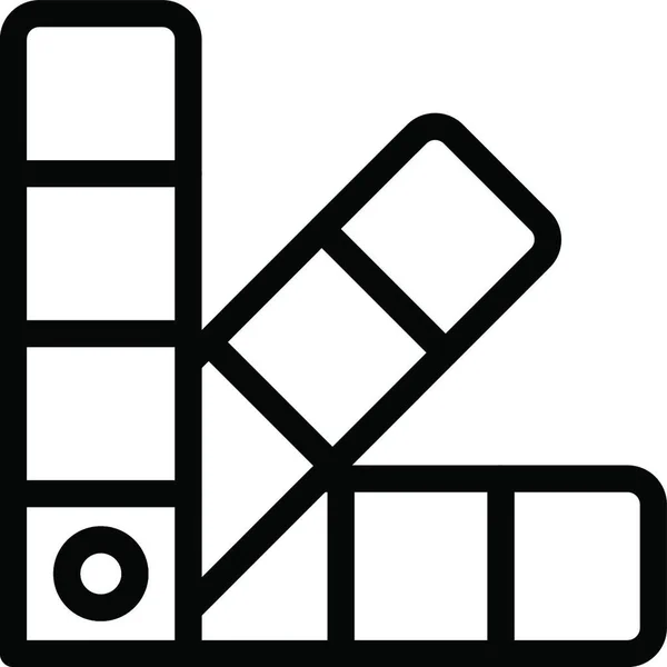 Farben Symbol Vektor Illustration — Stockvektor