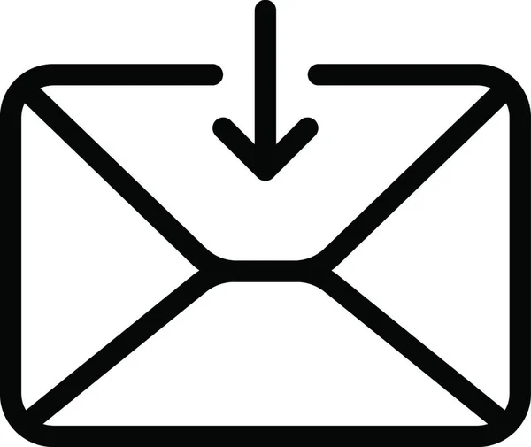 Inbox Eenvoudige Vectorillustratie — Stockvector