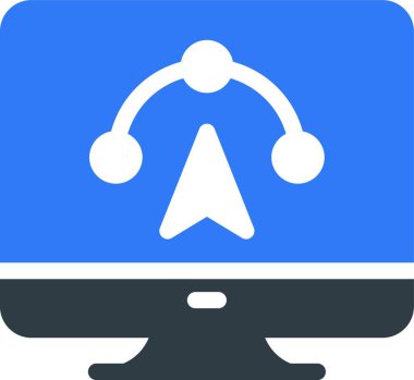 Bezier ikon vektör illüstrasyonu 