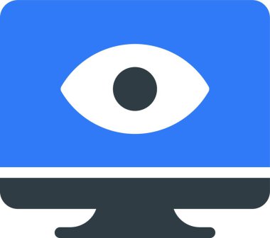 görünüm simgesi, vektör illüstrasyonu