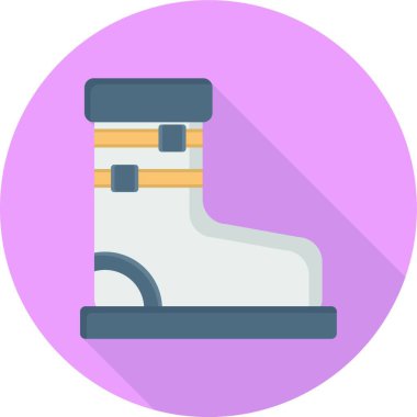 uzay ayakkabı simgesi, vektör illüstrasyonu