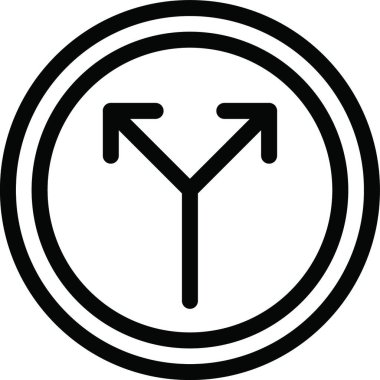 Yol simgesi, vektör illüstrasyonu