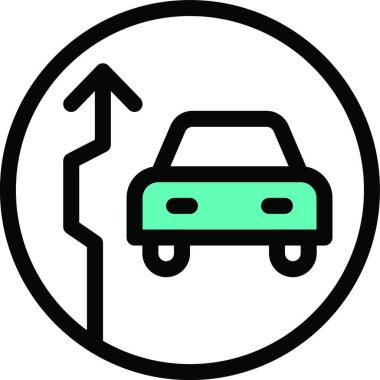 araba simgesi, vektör illüstrasyonu