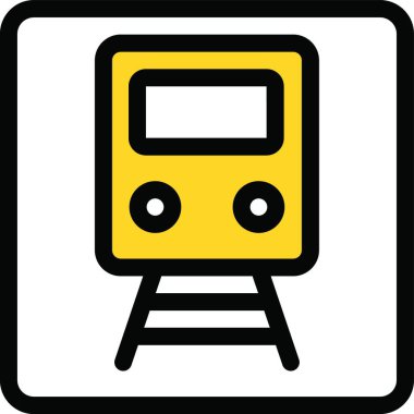 tren, basit vektör illüstrasyonu